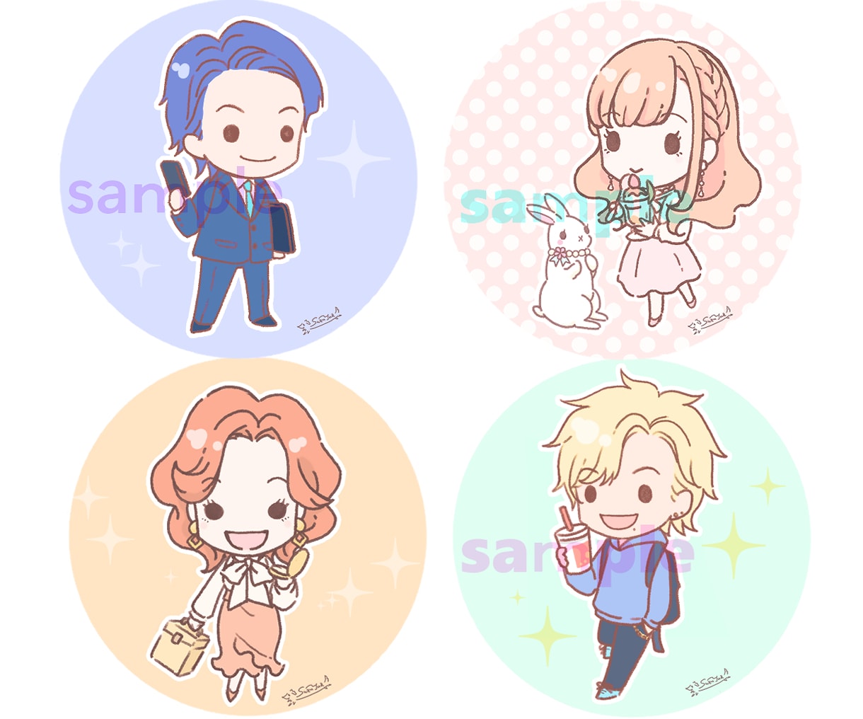 ゆるふわかわいい♪アイコンイラストをお描きします 商用◎表情別での複数点購入もお見積もりいたします！ イメージ10