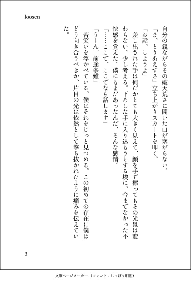 小説書かせて頂きます 創作、版権ジャンル問いません！　幅広い文章形態での執筆です！ イメージ3