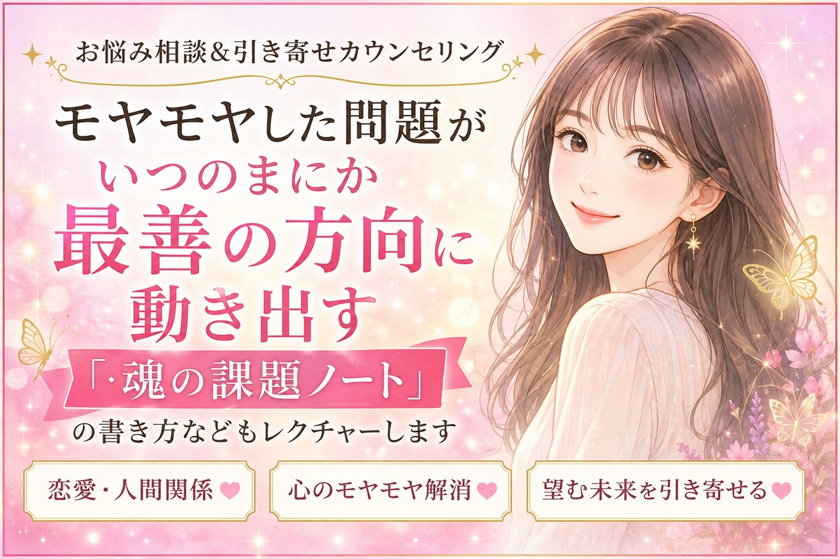 あなたの悩みに寄り添います 引き寄せ体質になって、今日より一歩幸せな未来へ イメージ2