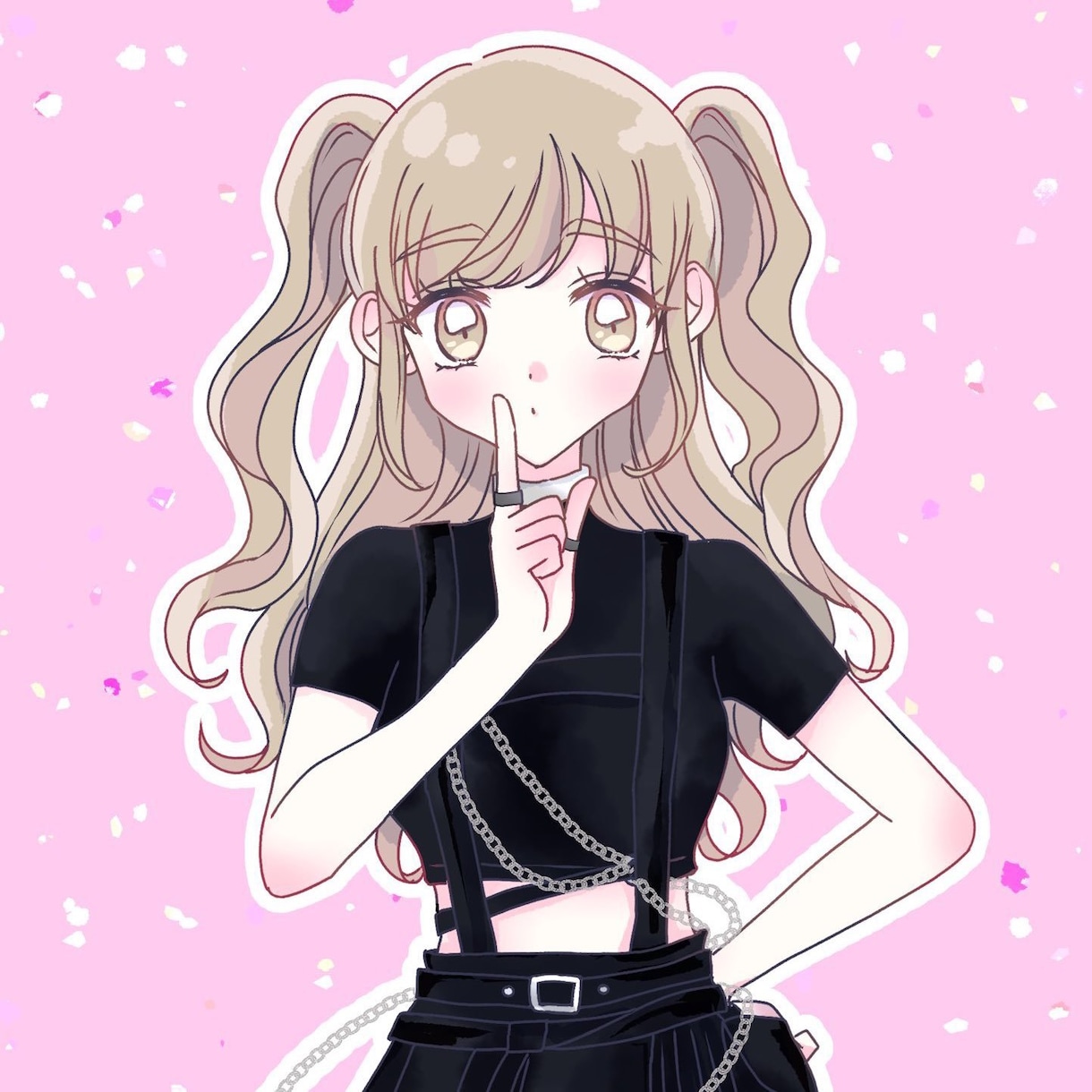商用利用◎アイコン用イラスト作成できます 少女漫画のようなアイコンイラストを作成できます！ イメージ1