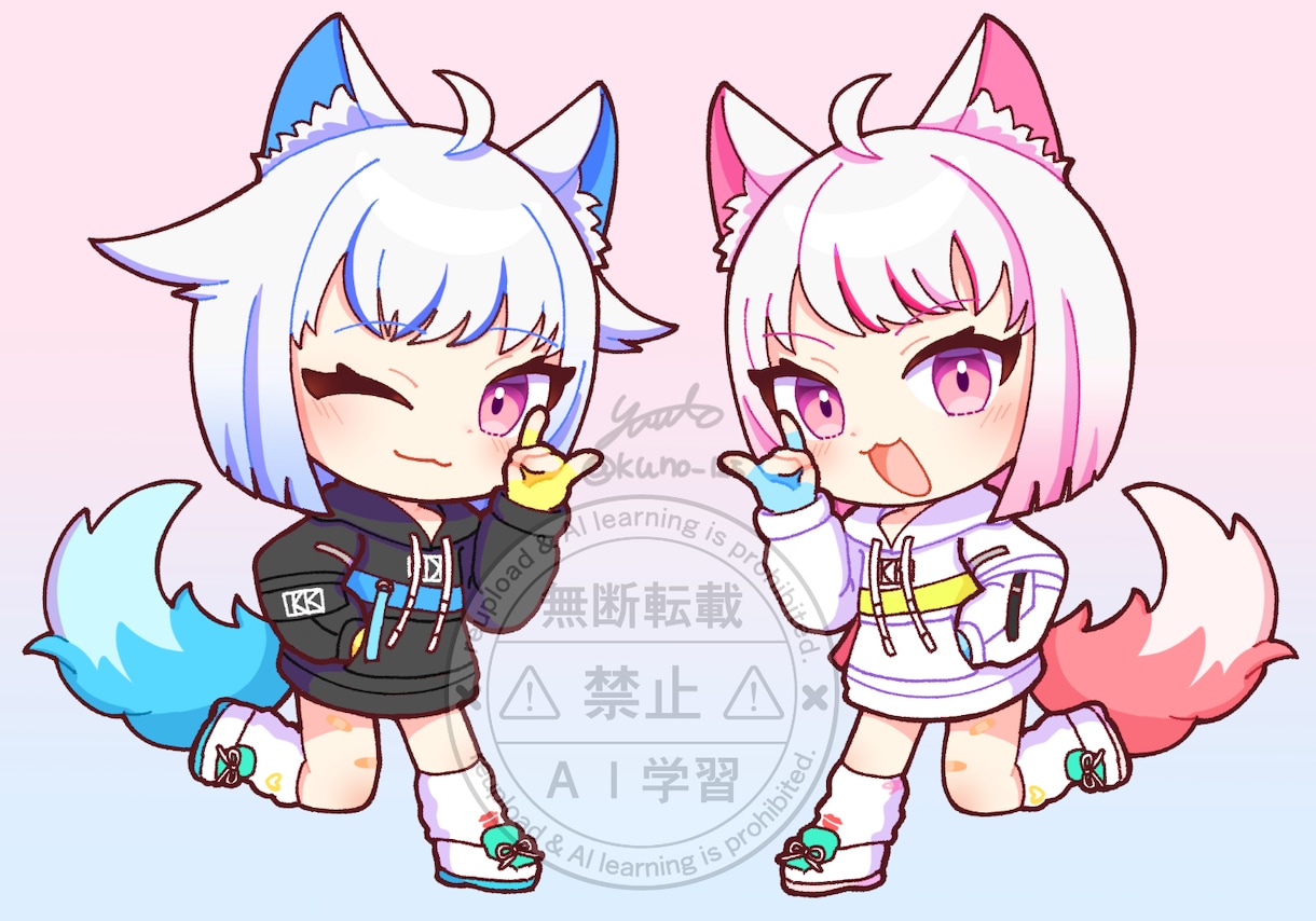 デフォルメイラスト描きます 2頭身のデフォルメイラスト描きます。 イメージ3