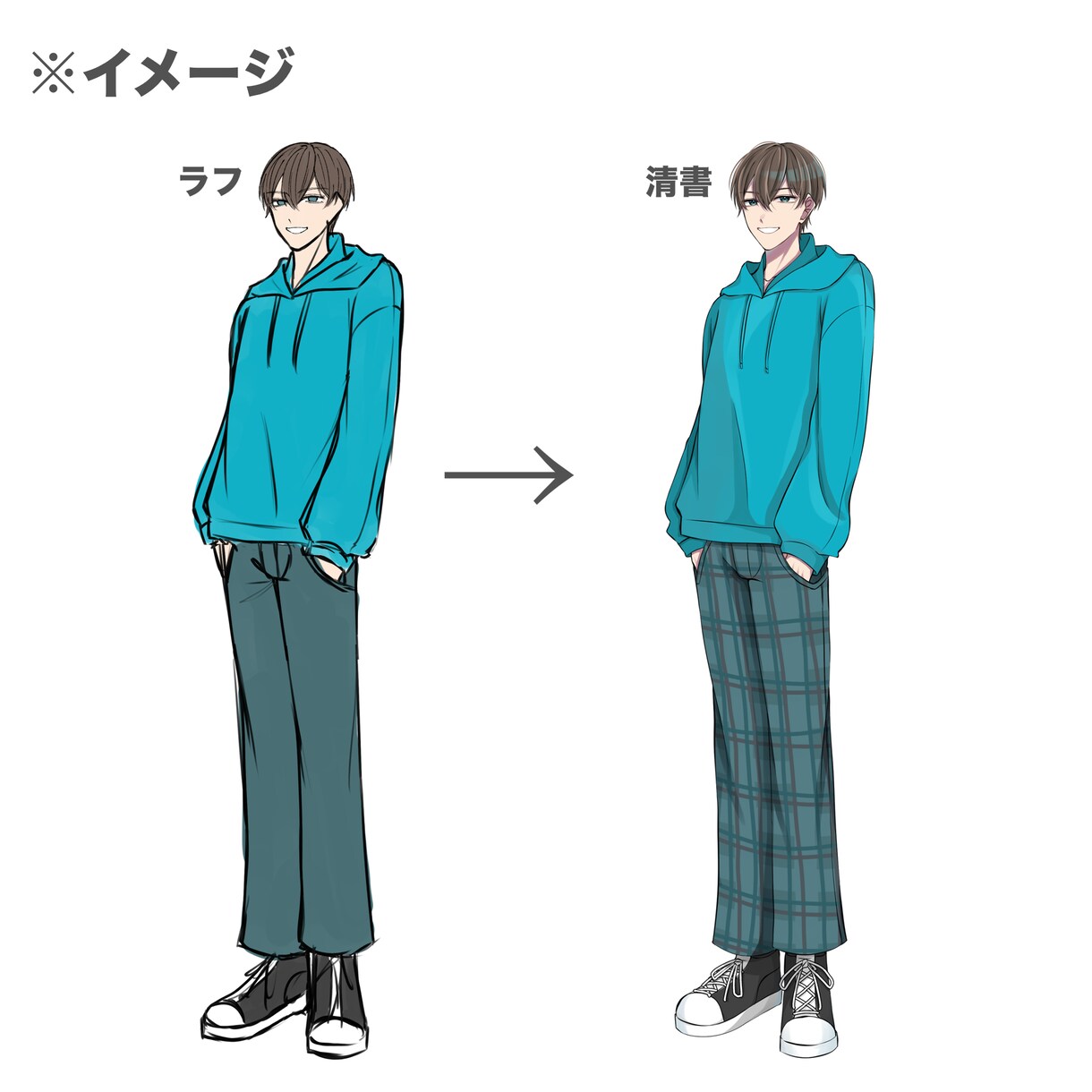 ご希望用途に合ったイラストお描きします 動画の挿絵やTRPGの立ち絵などに！ イメージ3