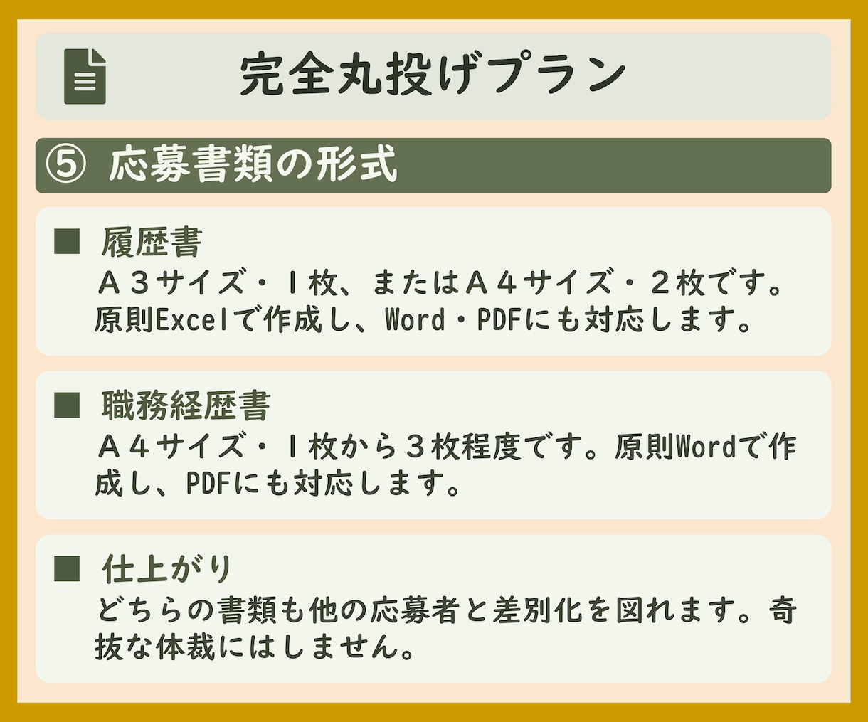 完全丸投げ　履歴書や職務経歴書をプロが作成します ゼロから作成代行/ポイント解説付　総販売実績2000件突破 イメージ6