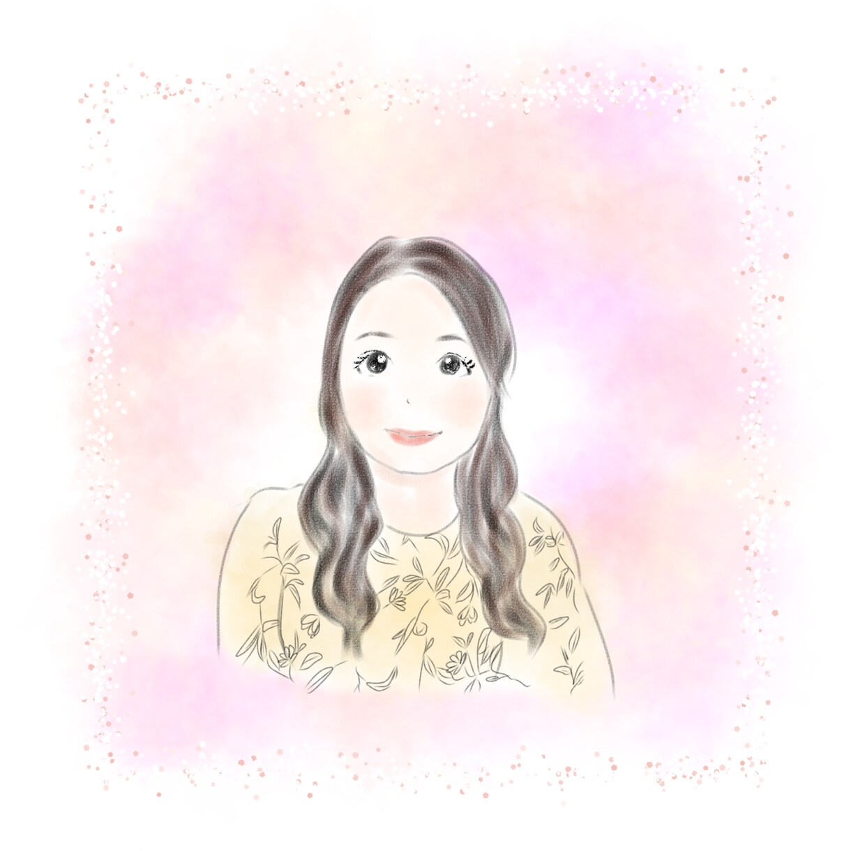 シンプル。ふわっとした優しい似顔絵イラスト描きます 商用利用可。挿絵やアイコンに使えるシンプルなイラスト作ります イメージ3