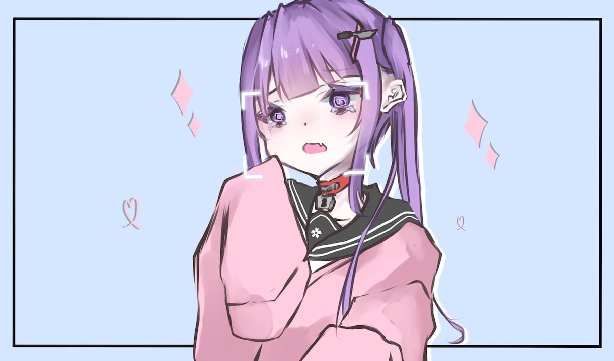 かわいい・病み系の女の子イラスト描きます 立ち絵・サムネ・成人向けイラスト イメージ1