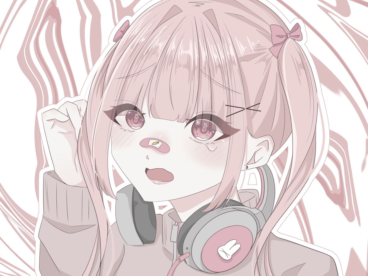 淡くて可愛いイラスト作成します アイコン、立ち絵、グッズ、歌ってみた等お任せください‼︎ イメージ1