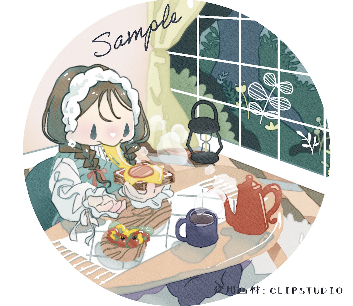 アイコンやヘッダー、サイト用イラスト承ります SNS用やバナー用画像等に！ゆるいイラストで個性を出せます イメージ5