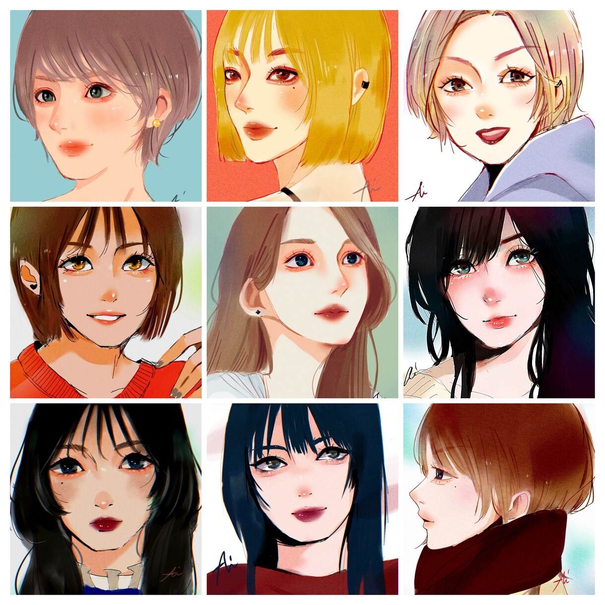 写真から作成⭕️SNSで使えるイラスト作成します あなたの雰囲気にぴったりのイラストを作成します。 イメージ1
