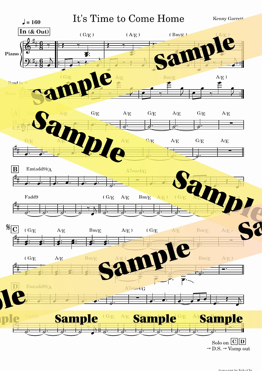 現場仕様の楽譜【リードシート・清書】制作いたします バンドやジャムセッションに使える、あなたと共演者のための楽譜 イメージ5