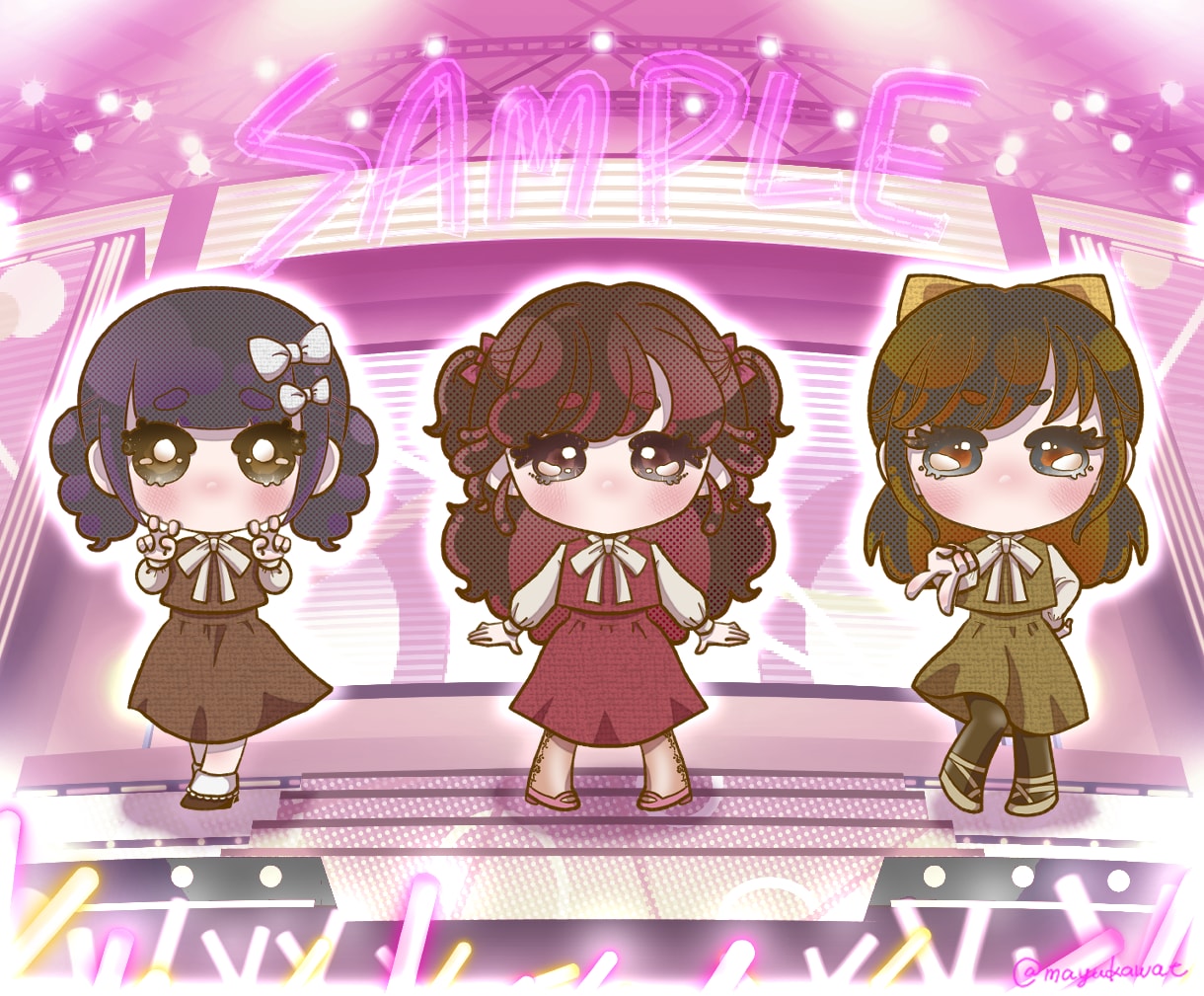 可愛いミニキャラ（デフォルメイラスト）制作します ご新規先着5名様1体3000円にて承ります★商用利用可能です イメージ7