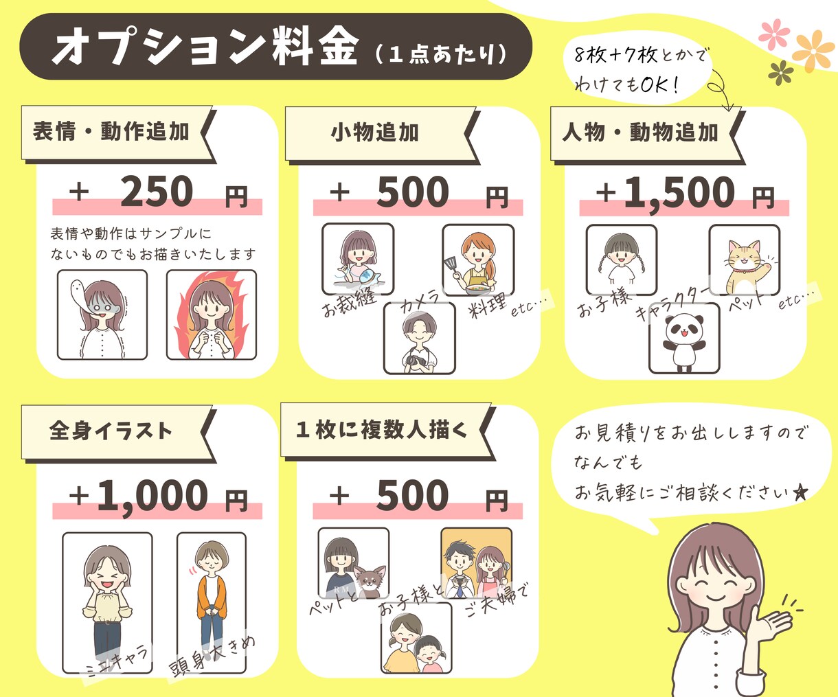 ゆるかわシンプル！イラスト６点セットでお描きします インスタ、YouTube、ブログなどのコンテンツにどうぞ イメージ5
