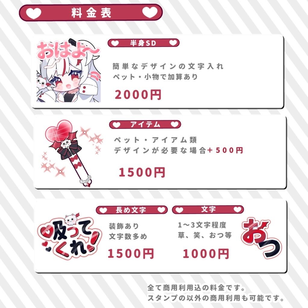 商用利用◎活動者様向けのスタンプを作成します メンシプスタンプ・LINEスタンプ等小さめのイラストです イメージ2
