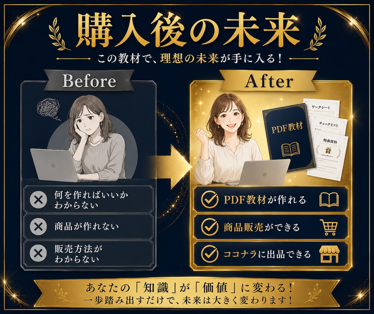 ココナラ初出品用PDF一式をお渡しします 迷わず出品できるテンプレ一式です。 イメージ9