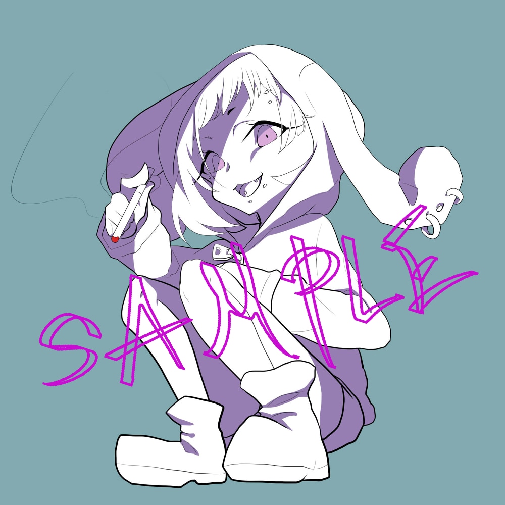 SNS用のアイコン､立ち絵､1枚絵描きますます お任せでキャラクターに合わせた絵柄塗りもできます。 イメージ1