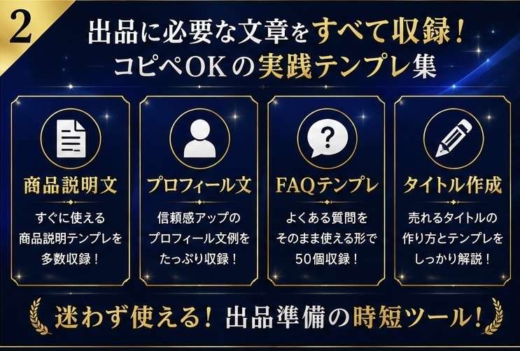 ココナラ初心者向け出品テンプレ大全を販売します ✅第2弾✅コピペOK！商品説明プロフィールタイトル作成効率化 イメージ2