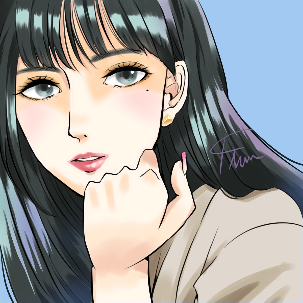 友達やカップルに！大人な似顔絵イラスト描きます 記念日や思い出に！アイコンやヘッダーも受付！ イメージ1