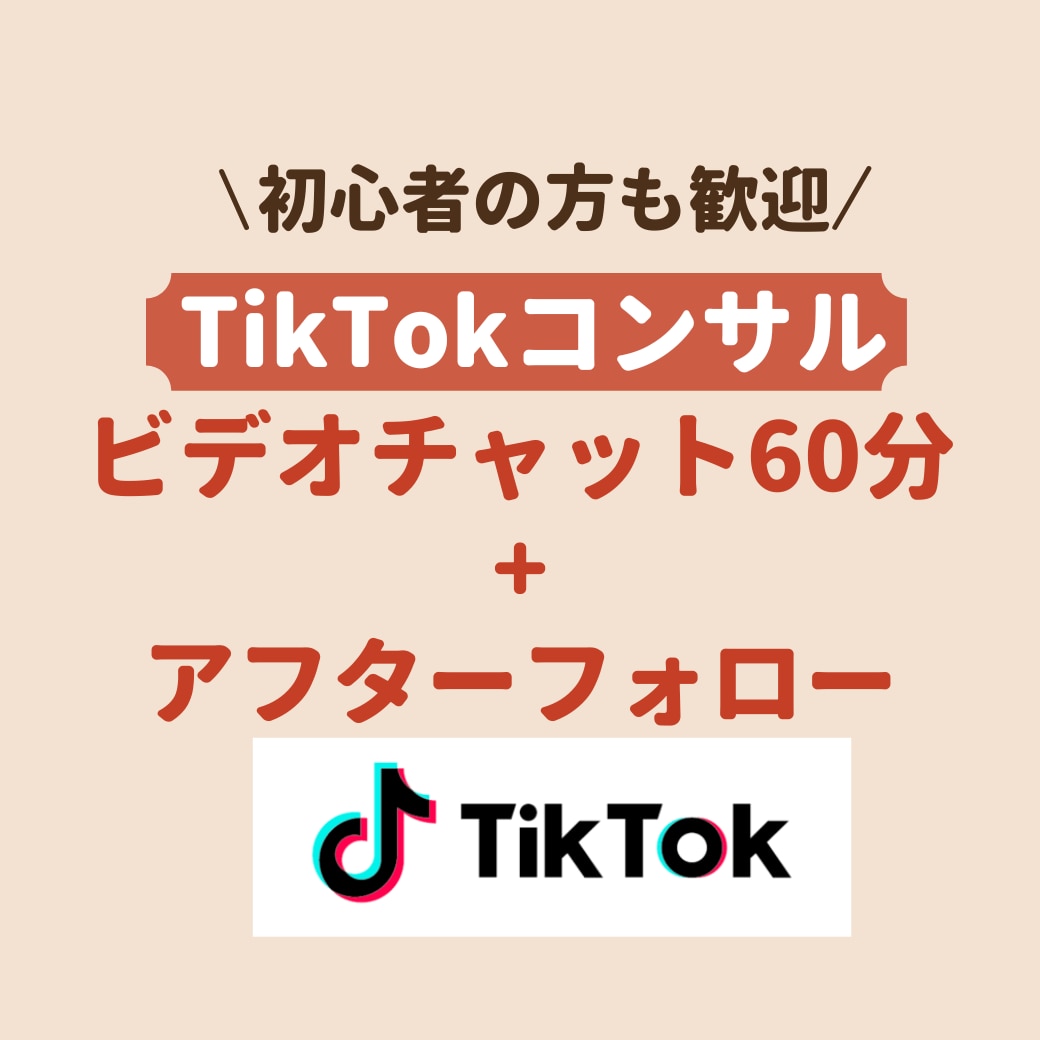 TikTokプロモーターがご相談にのります 【初心者歓迎】法人・企業様も マーケティング視点でコンサル イメージ1