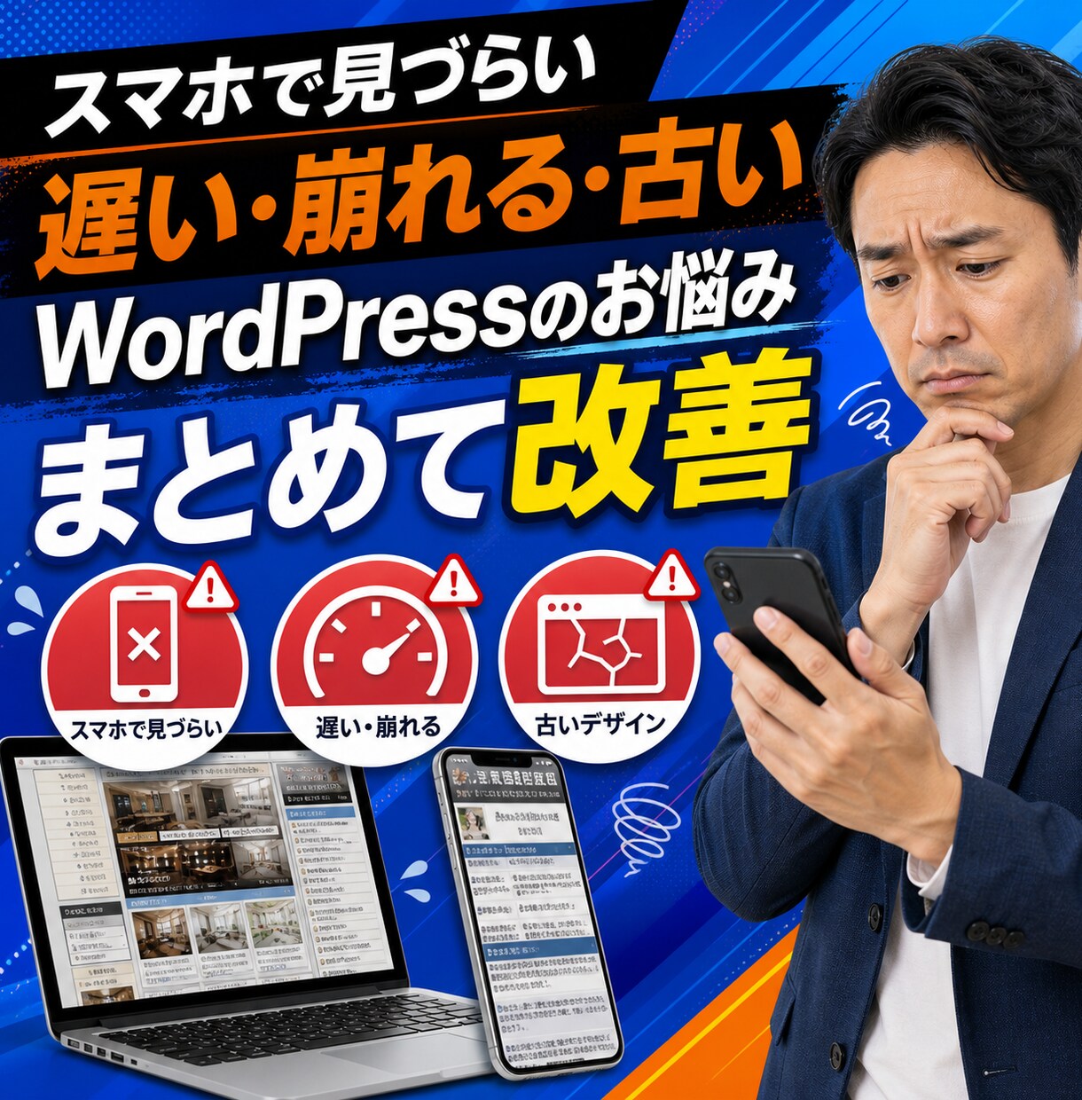 古いWordPressサイトを改善します スマホ表示・情報整理・問い合わせ導線をまとめて改善 イメージ2