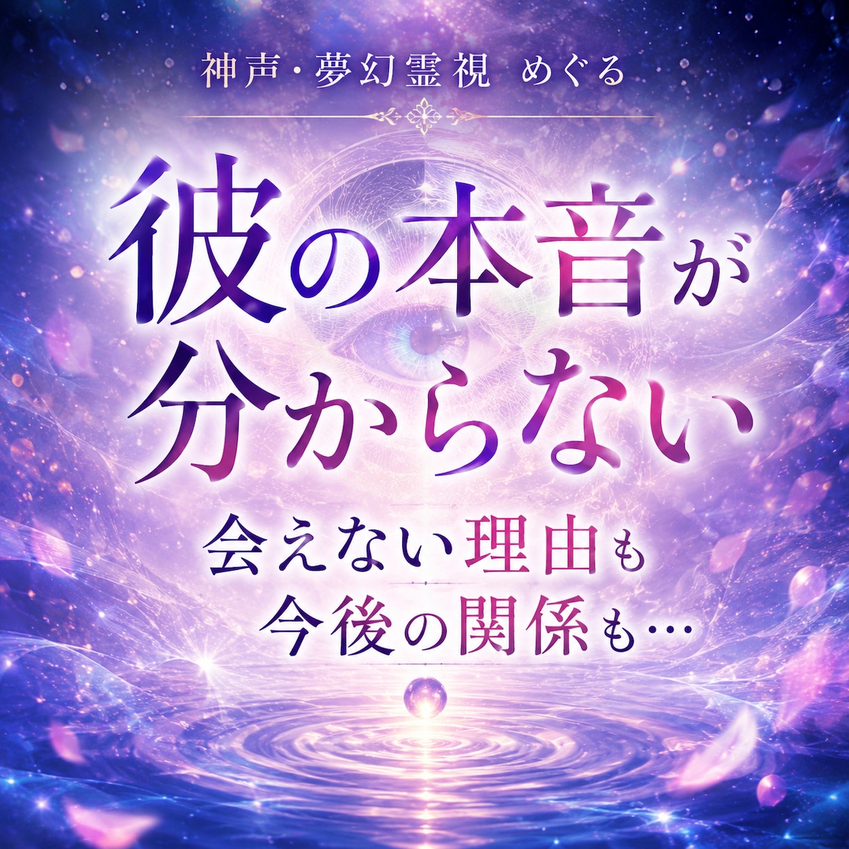 不倫・複雑愛｜既婚の彼の本音と恋の行方を霊視します 誰にも言えない恋。彼の本音と今後の動きをお伝えします イメージ3
