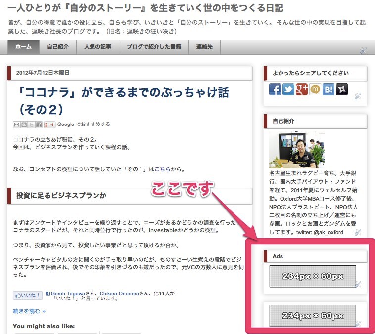 【募集再開！次回掲載は5月から】人気ブログにあなたのサイト／商品／サービスのバナー広告を掲載します イメージ1