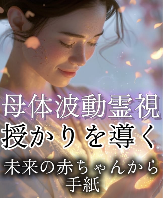 母体波動霊視×赤ちゃんからの手紙で授かりへ導きます まだ見ぬ赤ちゃんの魂と繋がり、母体の波動を整え授かりを導く イメージ1