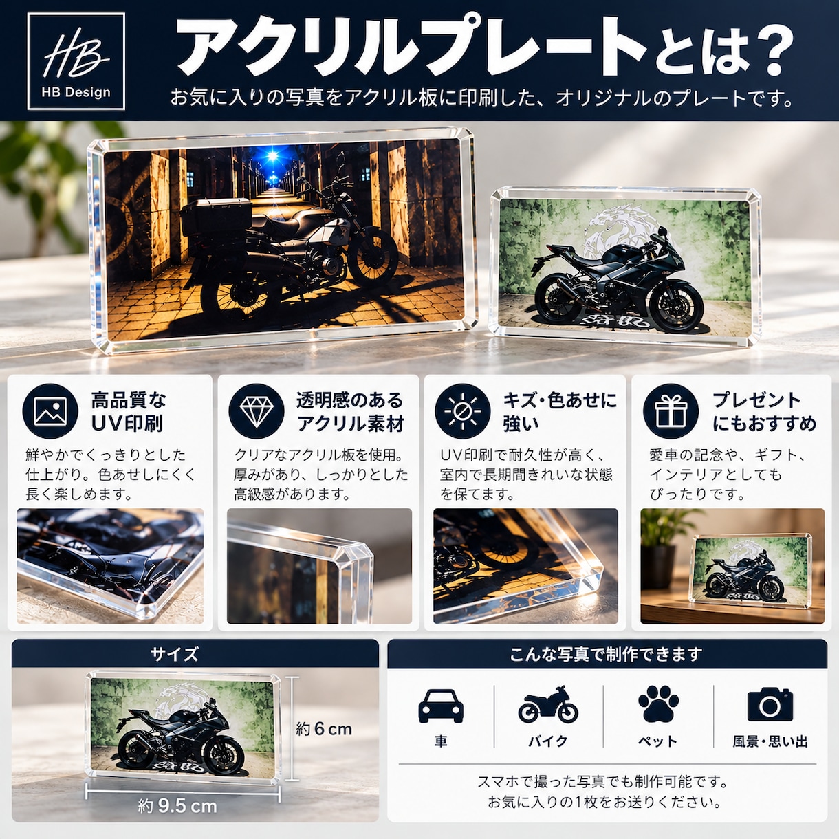 愛車のお写真をアクリルオブジェをお作りします 店舗看板や記念に推し活まで自由にオーダー可能 イメージ3