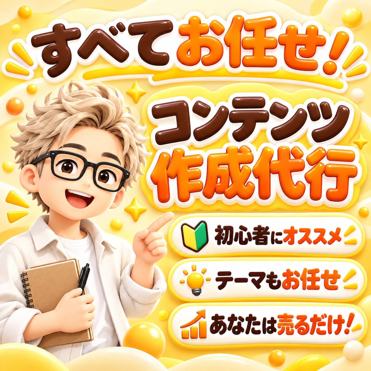 丸投げ！？【売れる状態コンテンツ】を作成代行します あなたは販売するだけ!忙しい人ほどOK!あなたの負担ほぼ0! イメージ1