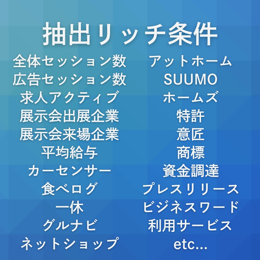 最短即日！成果直結の法人リスト作成します 【お気に入り&フォローで100社分無料進呈】 イメージ9
