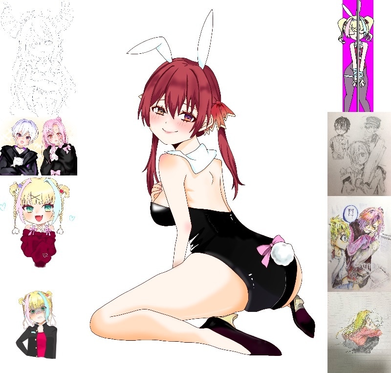 立ち絵、夢絵、スタンプ等作成します 新人なので、最低価格/枚で描かせてください！ イメージ1