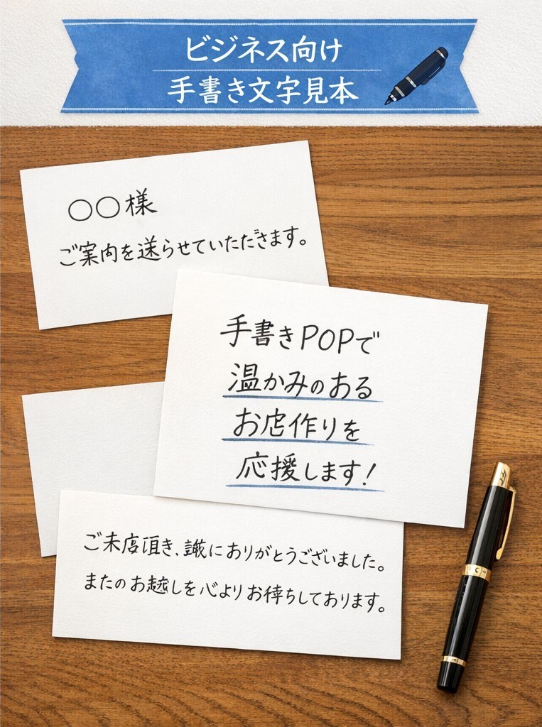 ビジネス向けキレイで読みやすい手書き文字代行します 信頼感が伝わる、丁寧な手書き文字で好印象をサポートします。 イメージ1