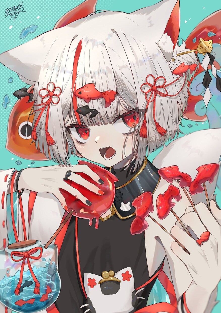 可愛さの中に少し格好良さあるイラストをお描きします ケモ耳,中性的,和風ものなどが得意です イメージ4