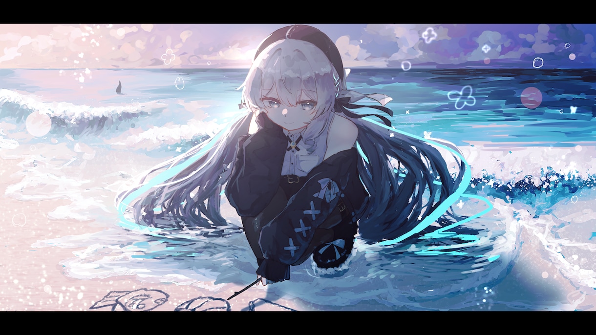 イラスト、動画用イラスト描きます 透明感のあるイラストが欲しい方向け イメージ1