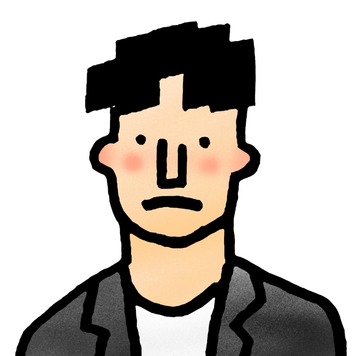 人物のイラストを描きます シンプルなイラストなのに個性があるプレゼントやアイコン向け イメージ3