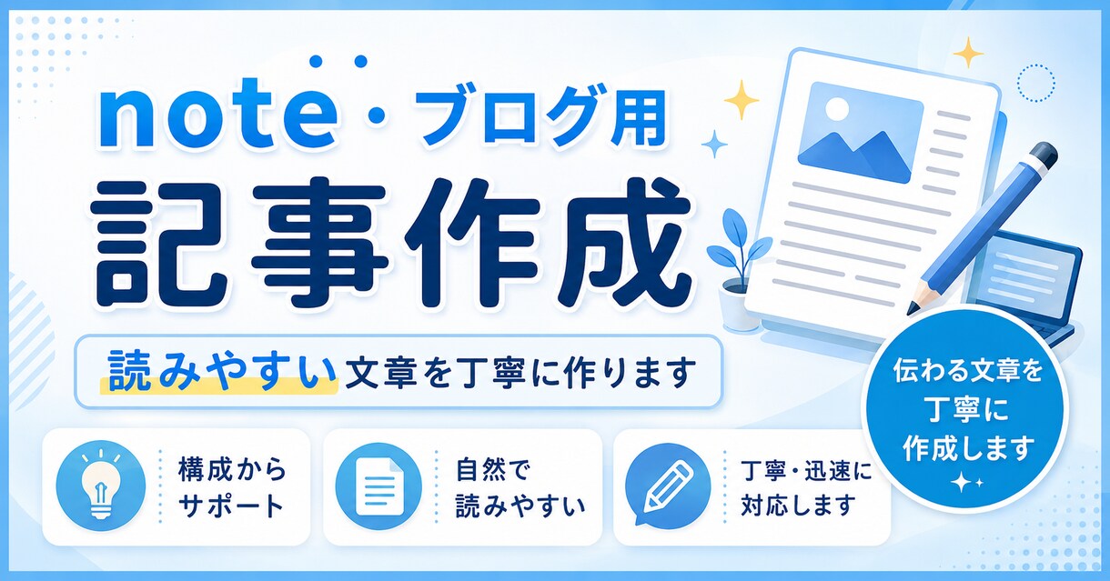 note記事の構成を作成しますます 通話なし│読みやすい見出しと流れを丁寧に作ります イメージ1