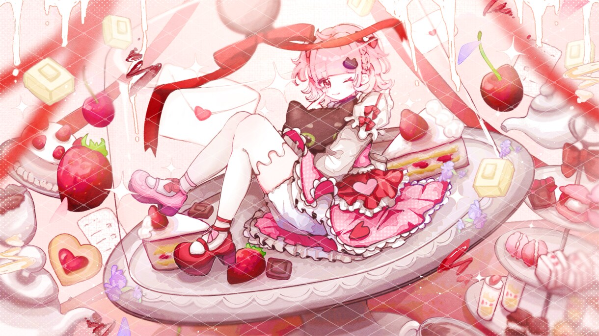 可愛くて暖かいイラストかきます 可愛くてキラキラしてる女の子のイラストを作成します♪ イメージ8