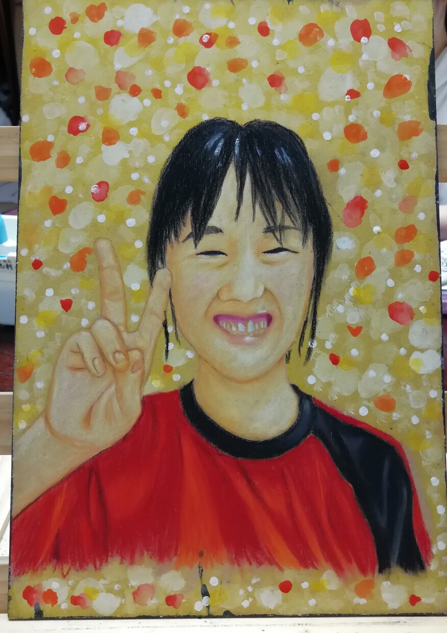 似顔絵描きます 世界に１つだけ！チョークアートで似顔絵を描きます イメージ2
