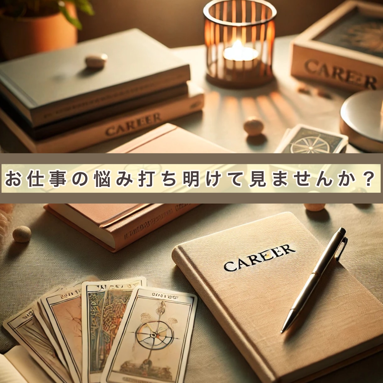 あなたの仕事の未来をカードでサポートします 仕事の不安や悩みを、リーディングで明るい未来へ導きます。 イメージ1