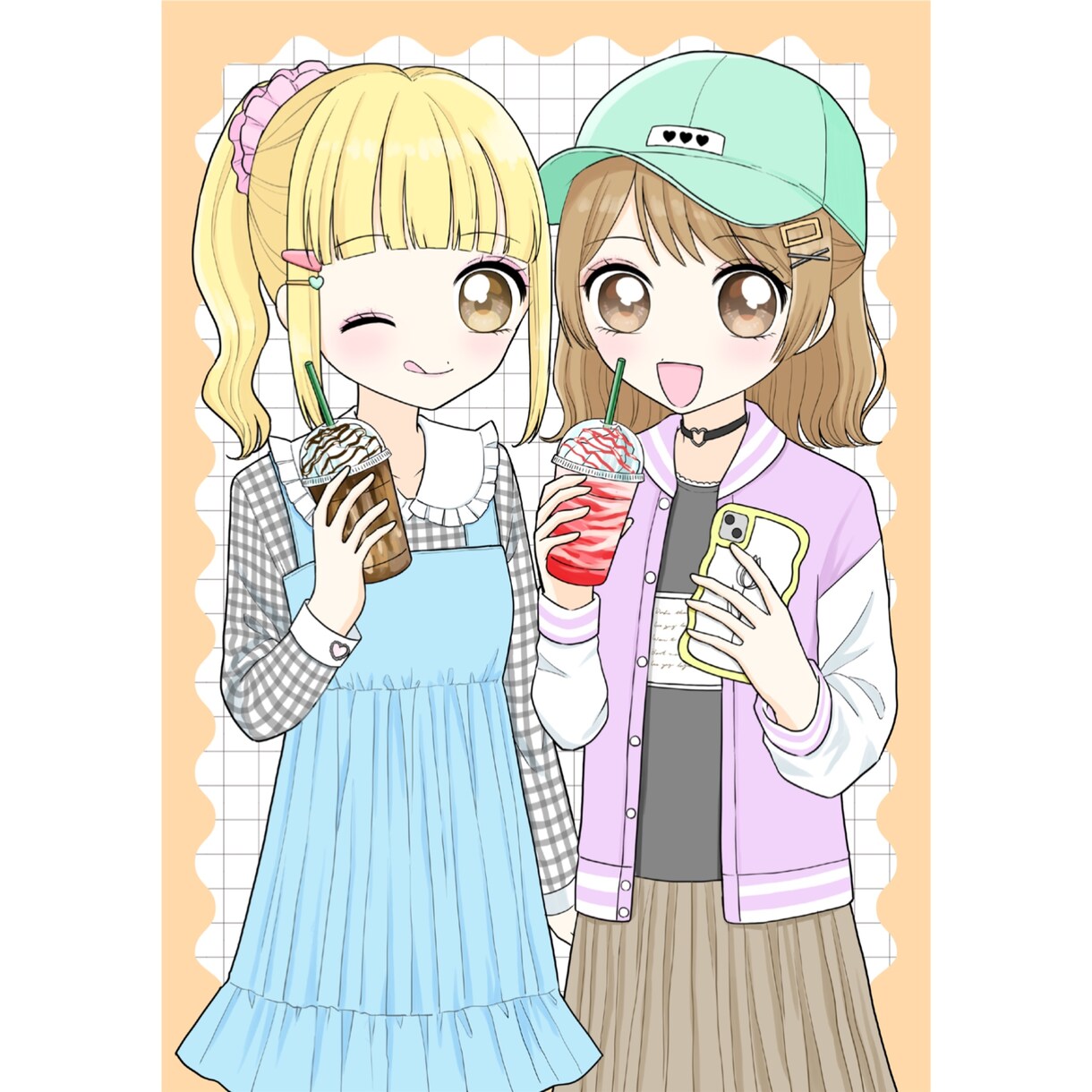 主線太めのポップなイラスト描きます アイコン・表紙・サムネイルなどに使うイラスト制作いたします。 イメージ1