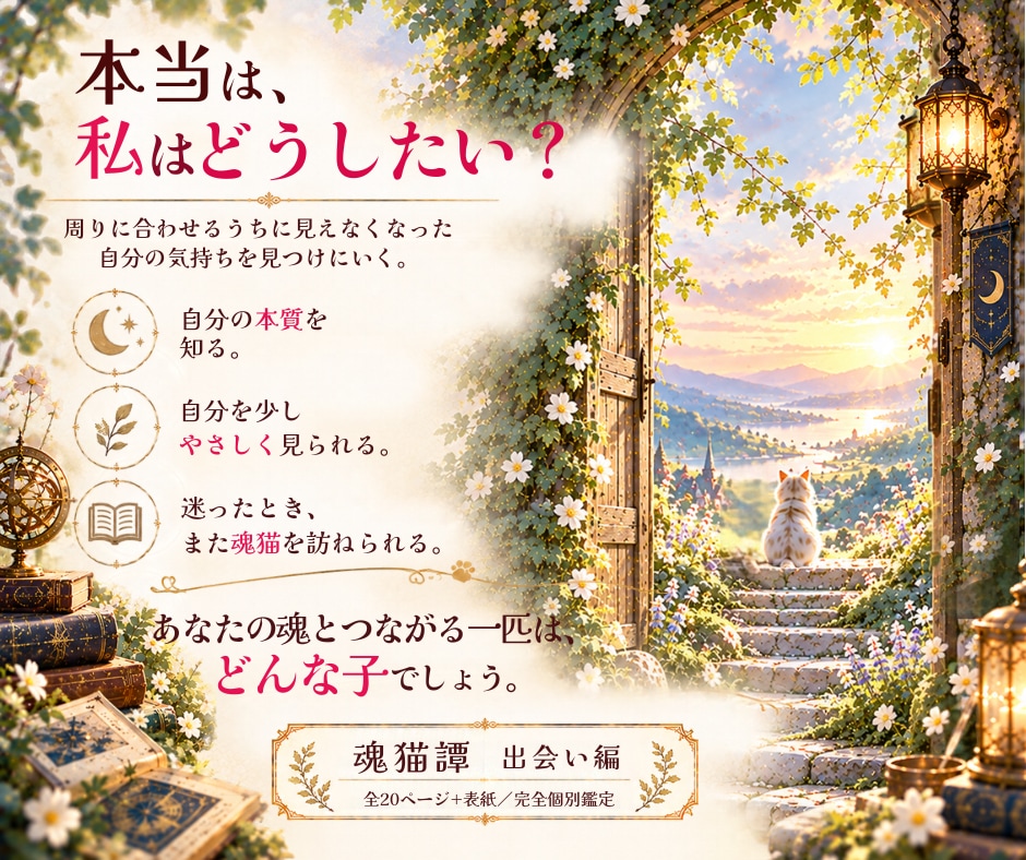本当の自分を“あなただけの魂猫”から読み解きます 繰り返す毎日に疲れてしまっているあなたへ|癒しの鑑定 イメージ10