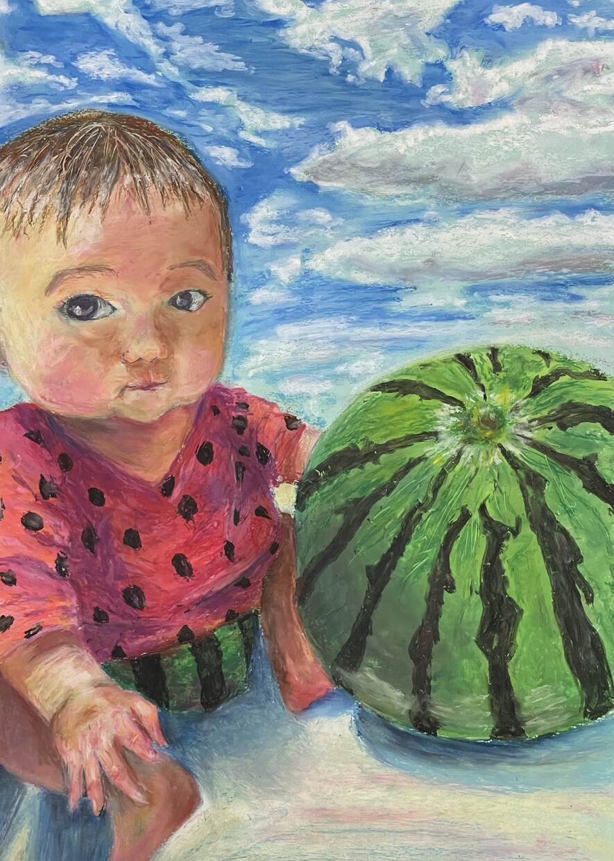 クレヨン画でペットや家族の肖像画を描きますます 油絵のような重厚感。大切なうちの子を暖かく残しませんか？ イメージ4