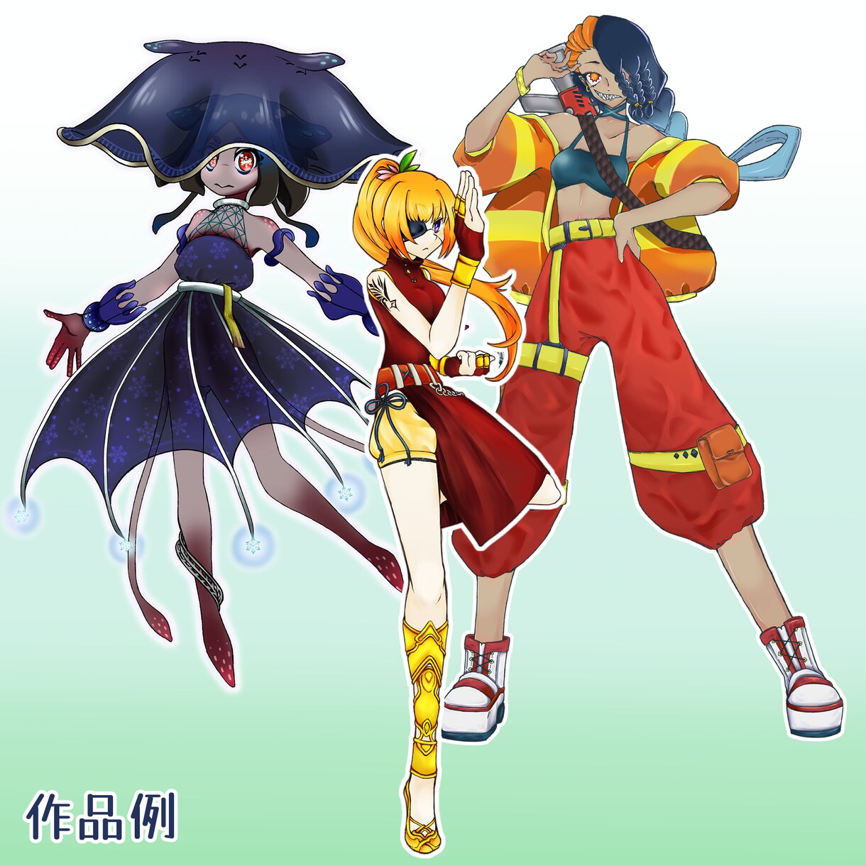 実績募集価格/立ち絵イラスト作成致します 先着五名様限定、全身立ち絵+表情バリエ4種が特別価格 イメージ4