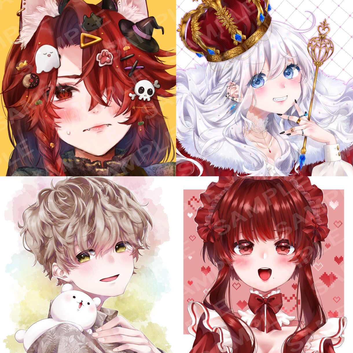 SNS用アイコンやヘッダー作制いたします やわらかい雰囲気のかわいいイラストが得意です！ イメージ2