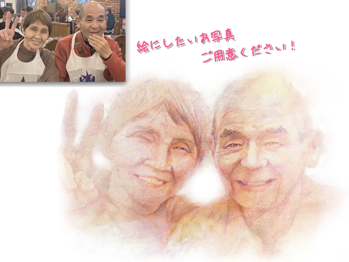 特別な寄せ書きに！色紙に手描き似顔絵お描きします 送料込みで原画納品！色鉛筆で特別な贈り物を作成いたします！ イメージ5