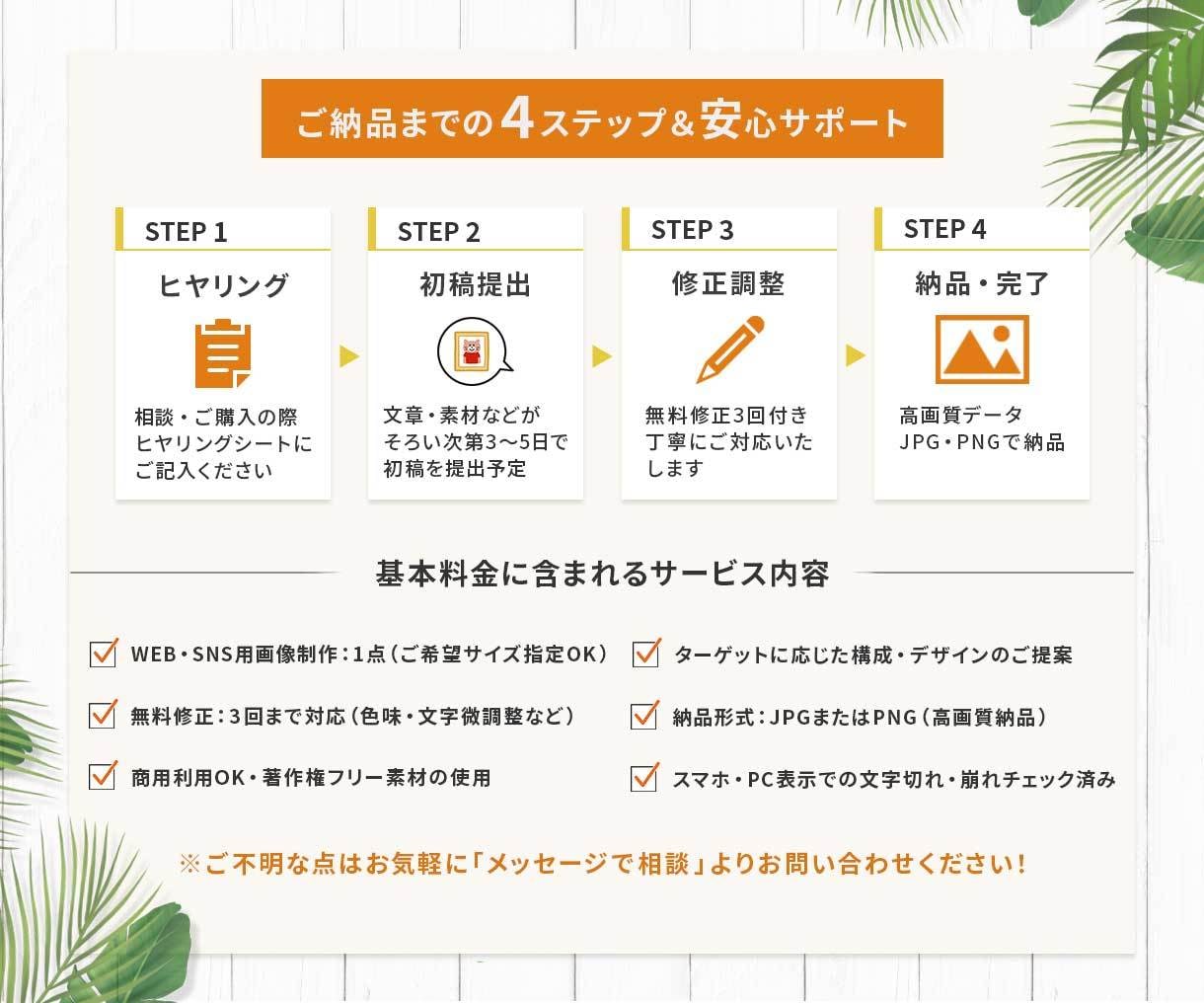 目的に合わせたWEB画像をデザインします デザインの相談から、ターゲットに合う画像をご提案・制作 イメージ4