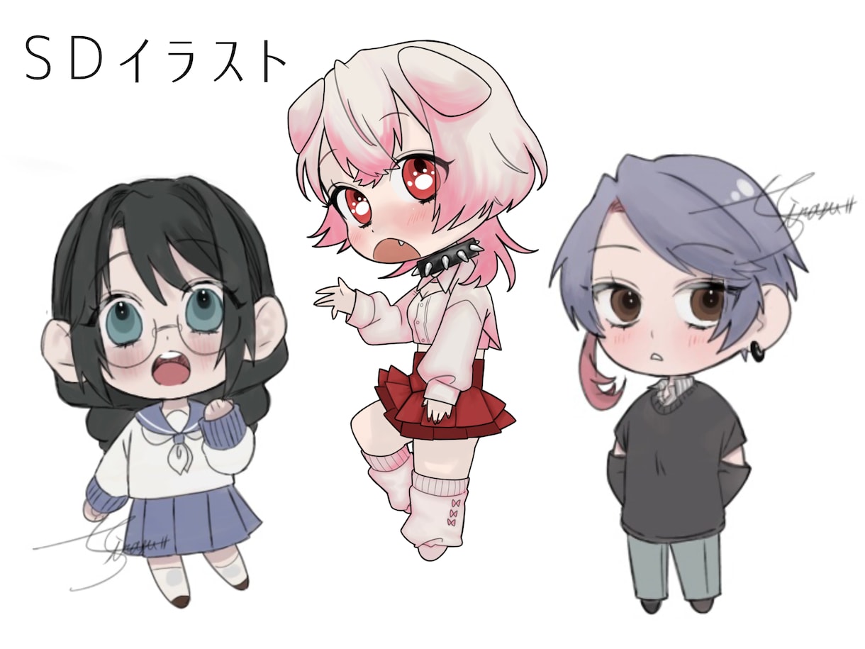 色んな場面で使える立ち絵を描きます ゲーム素材やTRPG、IRIAMでのVTuber活動など！ イメージ7