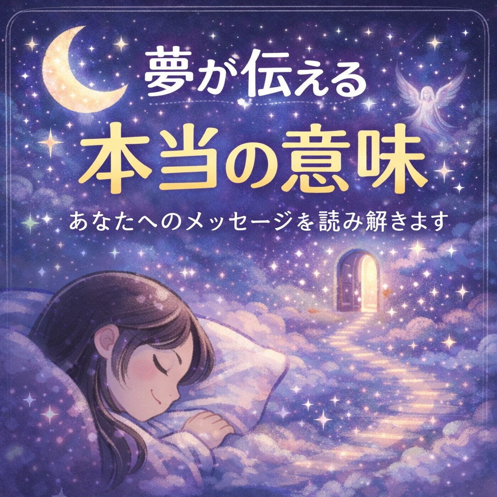 夢が伝える本当の意味を丁寧に読み解きます 不安な夢懐かしい夢に隠されたメッセージを受け取ってみませんか イメージ2