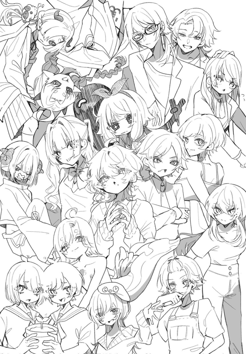 仄暗くてかわいいイラスト描きます アイコン・サムネイル・MVイラスト、どんな雰囲気でも描きます イメージ10