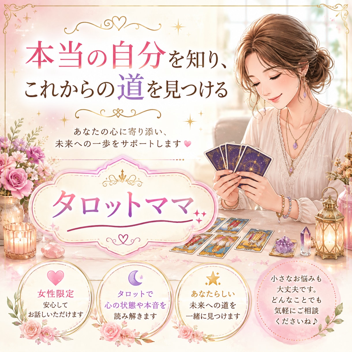 本当の自分を知りたいあなたをタロットで占います 本当の自分を知り、これからの道を見つけましょう イメージ1
