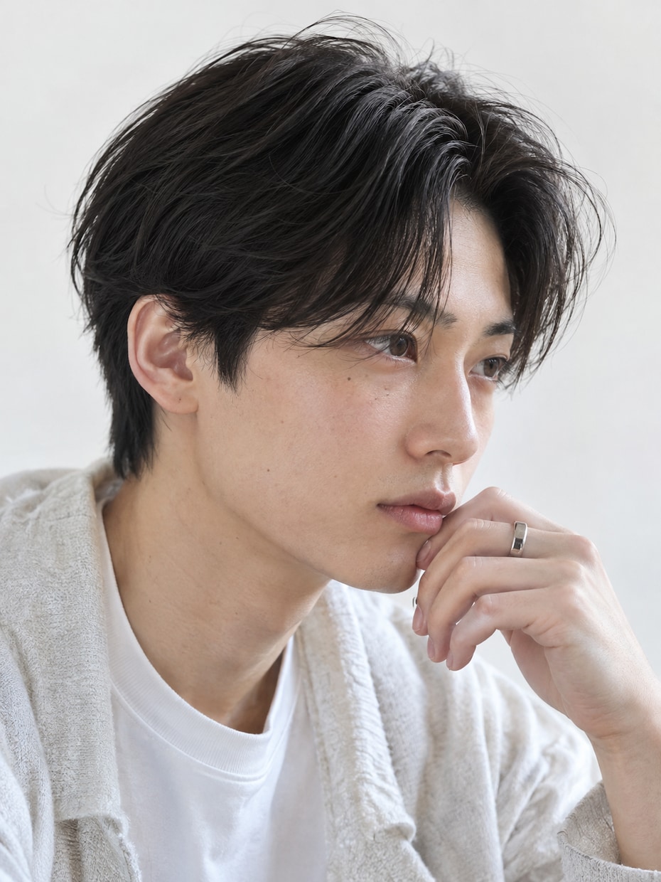 メンズ美容系AI人物素材15枚を販売します 男性5人×各3カット。完成済みの文字なしPNG素材 イメージ6