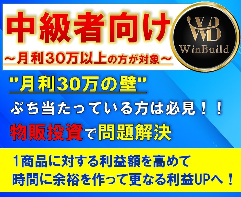 💬ココナラ｜中級者向け物販投資のご相談参ります   株式会社WinBuild_物販投資  
                –
            …